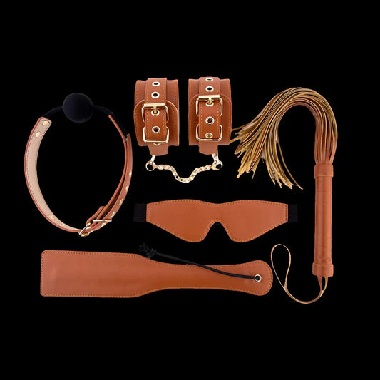 'OH' Vegan leather BDSM kit